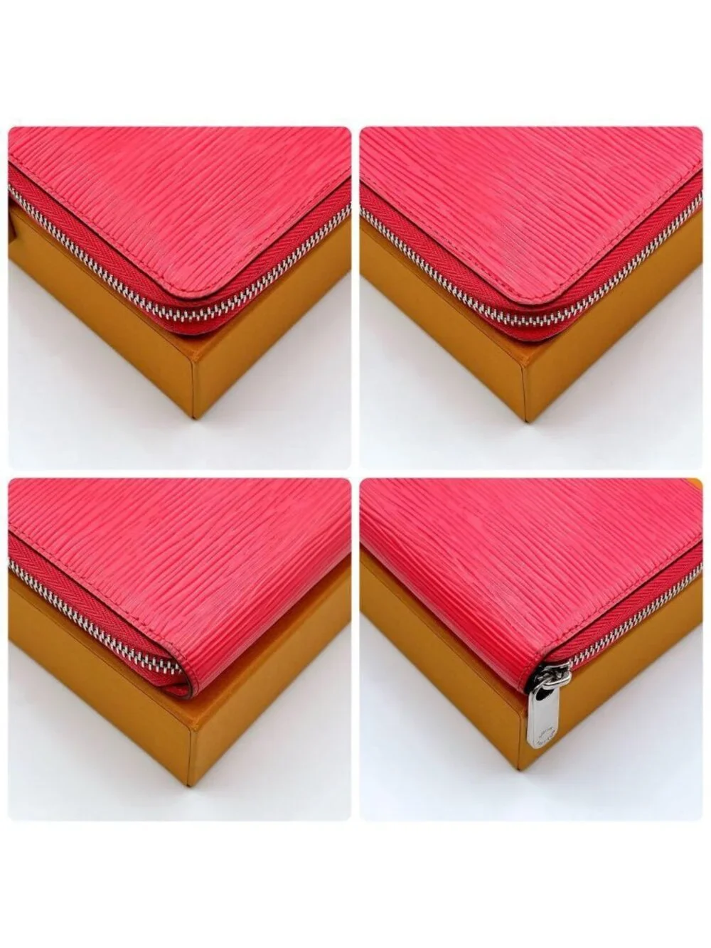 Louis Vuitton Epi Zippy Wallet Rose Pondicherry